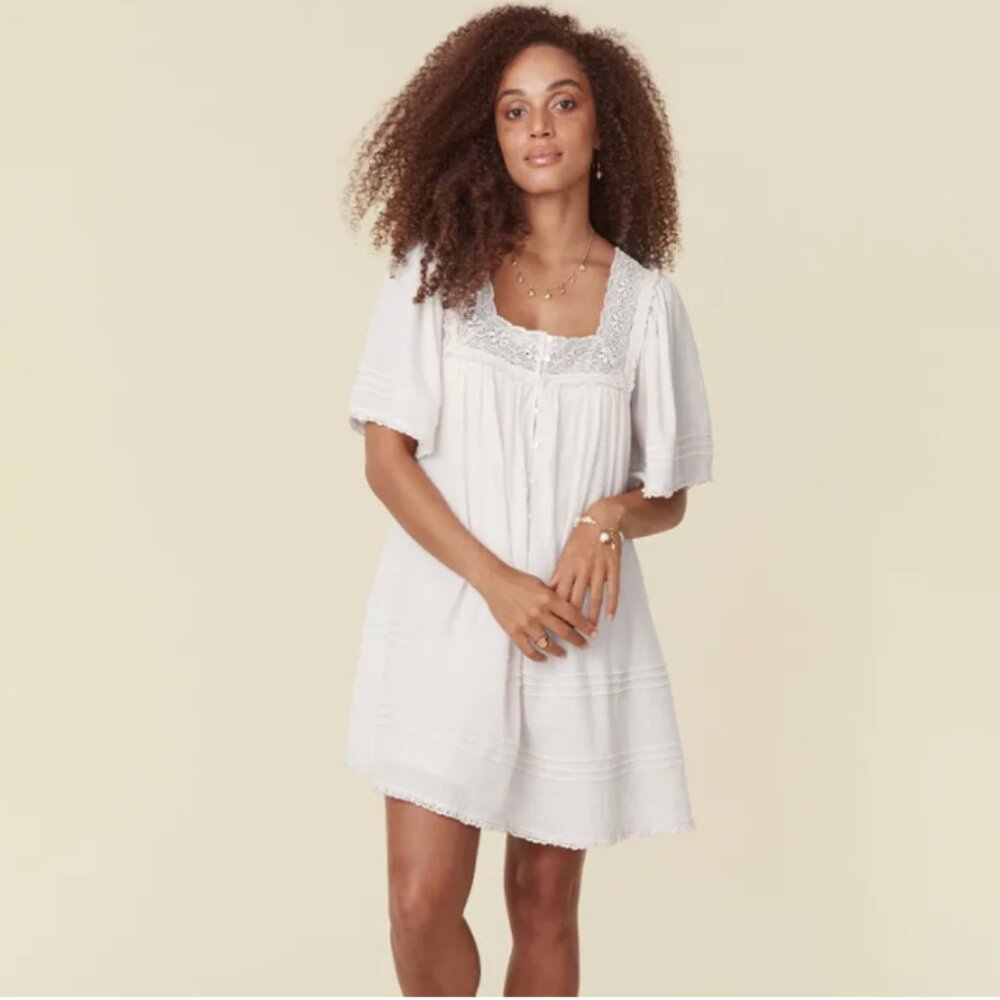 SPELL Cassie lace mini dress